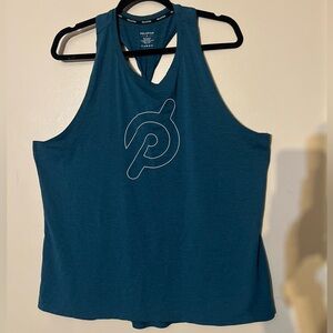 Peloton Women's Teal Blue Racerback Performance Tank
